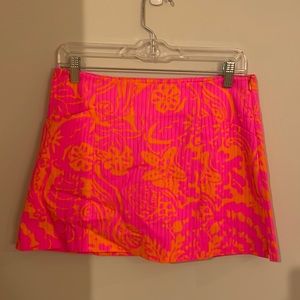 Lilly Pulitzer January skort sz 6 NWT. Style 11063 pop pink seaesta side zip